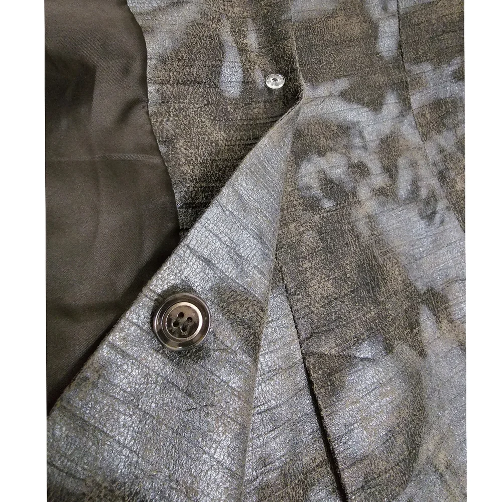 XL Chi by Falsi Brown Silver Metallic Elegant Blazer